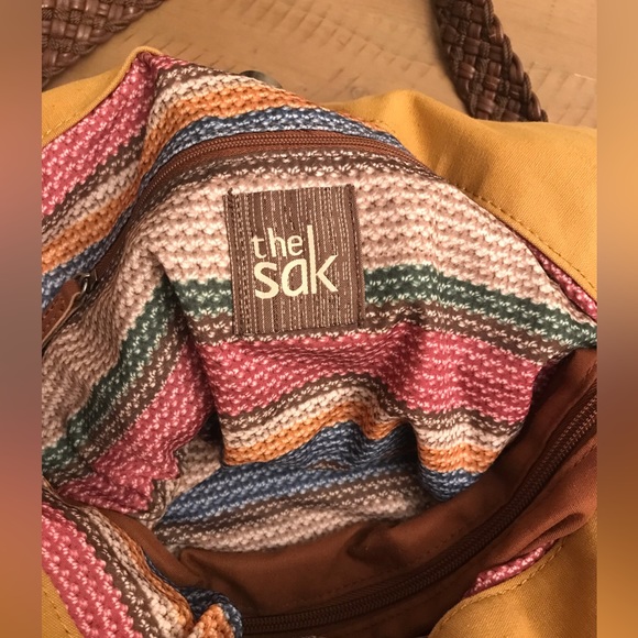 The Sak Multi-Color Leather Tote, Crocheted Inside - Picture 9 of 10